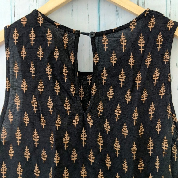 3/$20 Boho Print Keyhole Back A-Line Dress - Picture 6 of 7